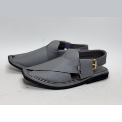 Slate Grey Premium Textured Peshawari kheri/Chappal