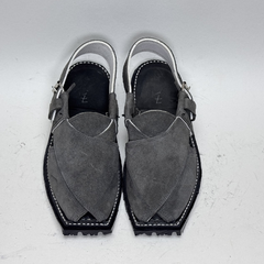 Slate Grey Premium Suede Peshawari kheri/Chappal