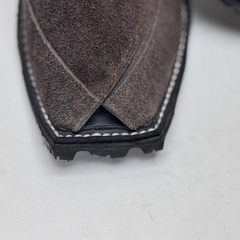 Coffee Brown Traditional Peshawari Pazwar Kheri/Chappal - Suede Edition