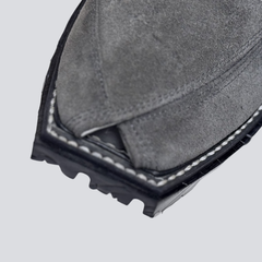 Slate Grey Premium Suede Peshawari kheri/Chappal