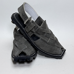 Grey suede Pazwar Peshawari Khari/chappals