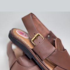 Roasted Coffee Brown Traditional Peshawari kheri/Chappal