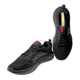 mens lightweight breathable slip on sneakers black