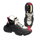 Dark Warlord Sneakers2023New Summer Korean Style Breathable Clunky Sneakers Student Shoes Men's Height-Increasing Shoes Tide