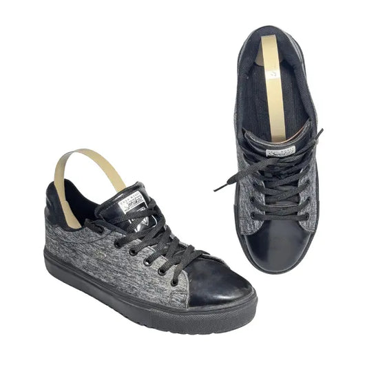 Grey and Black smokey Women's Low Top Sneakers