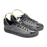 Grey and Black smokey Women's Low Top Sneakers