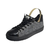 Grey and Black smokey Women's Low Top Sneakers