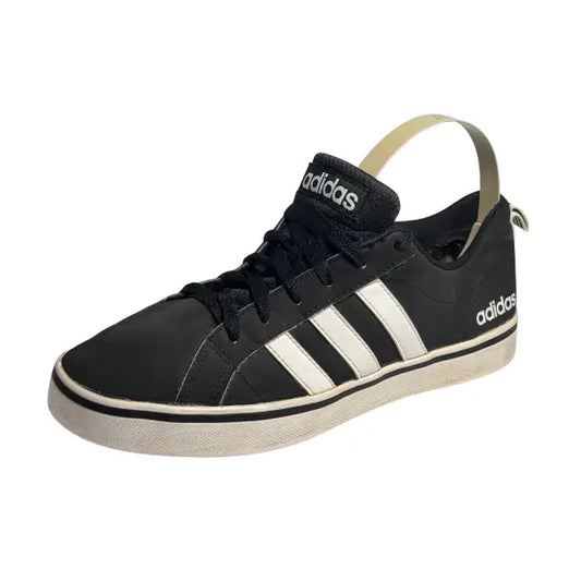 Adidas VS Pace Sneakers Mens US 10.5 EUR 44.3 Classic Black Leather B74494 VGC