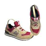 New Balance 574 V2 Yellow Leather Casual Mesh Sneakers Men’s