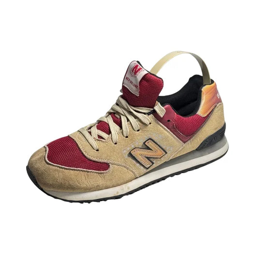 New Balance 574 V2 Yellow Leather Casual Mesh Sneakers Men’s