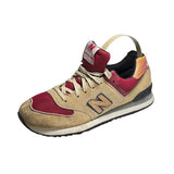 New Balance 574 V2 Yellow Leather Casual Mesh Sneakers Men’s