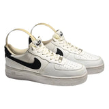 Nike Air Force 1 Low '07 White Black Pebbled Leather CT2302-100 Men's