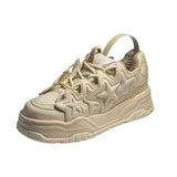 Women Shoesfor Men Tennis Retro Y2K Flower Star Punk Skateboard Shoes Male Fashion Sneakers Couples Platform Sports Casual Shoes